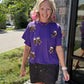 Sideline Sparkle Top- Purple
