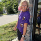 Sideline Sparkle Top- Purple