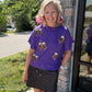 Sideline Sparkle Top- Purple