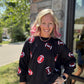 Red & Black Football Sweatshirt