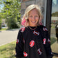 Red & Black Football Sweatshirt
