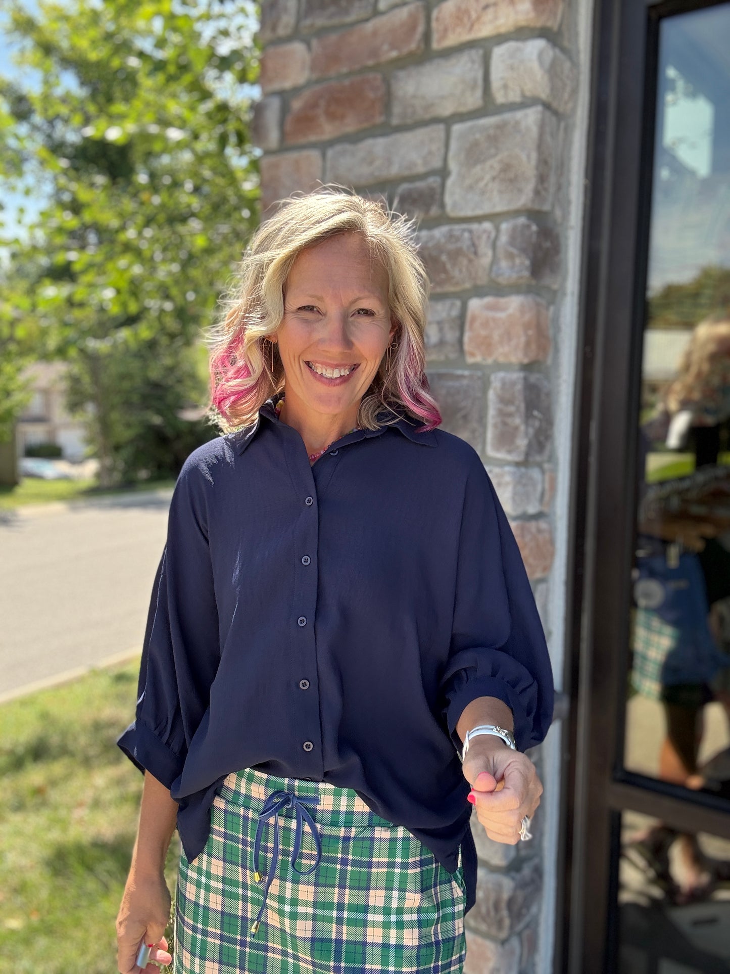 Sutton Top- Navy