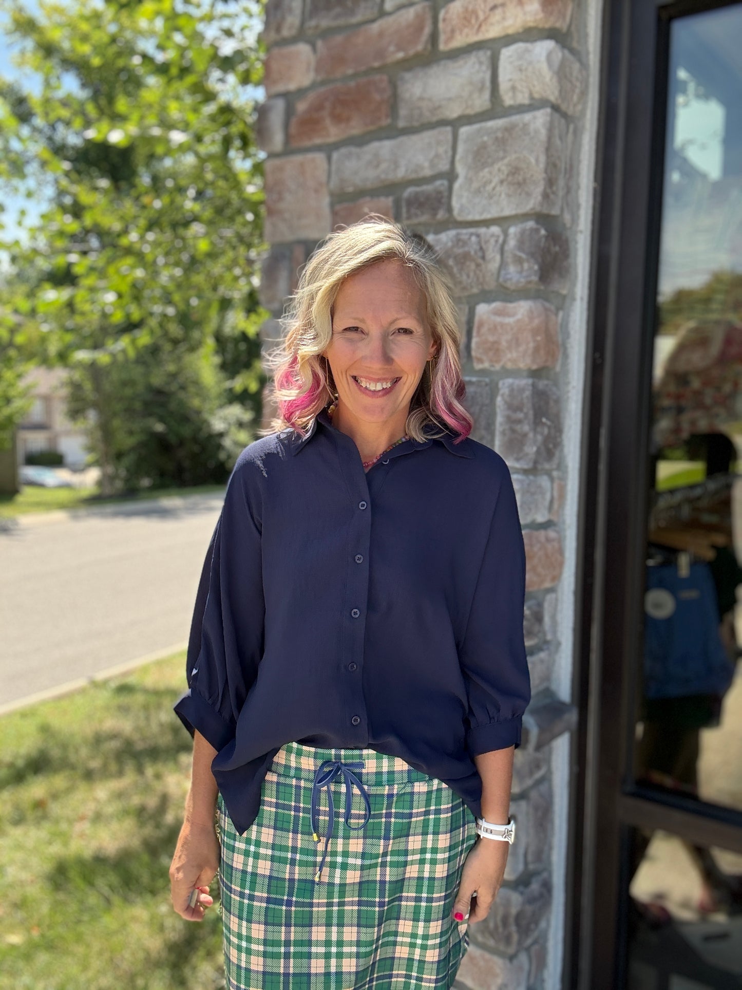Sutton Top- Navy