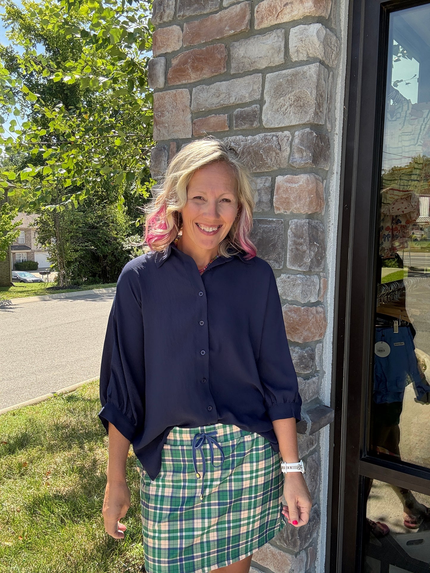 Sutton Top- Navy