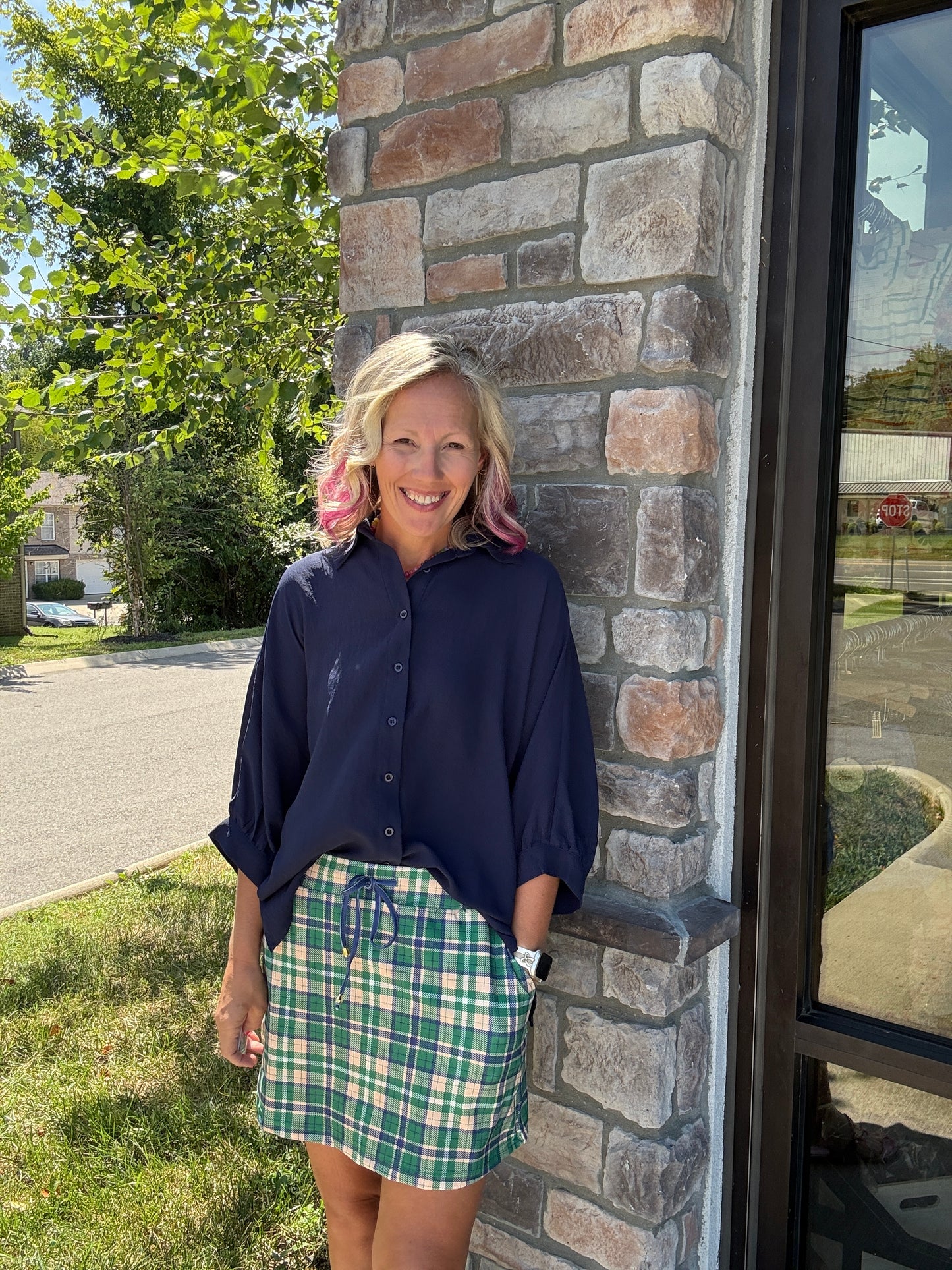 Sutton Top- Navy