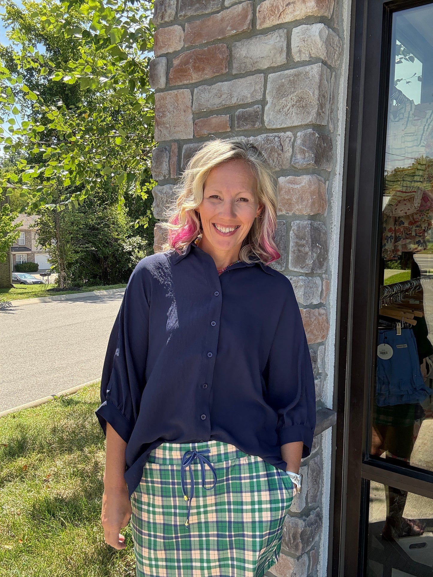 Sutton Top- Navy