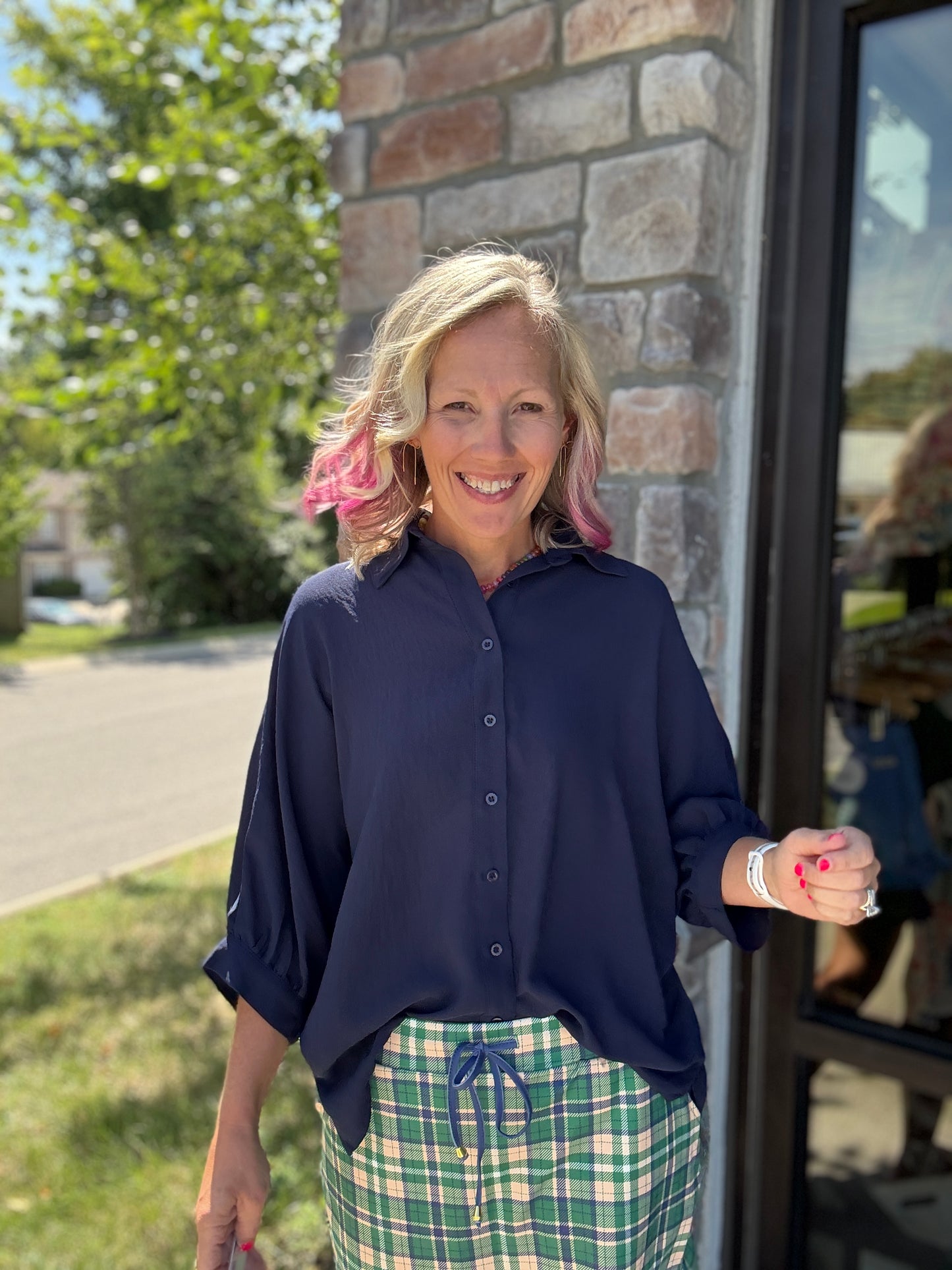 Sutton Top- Navy