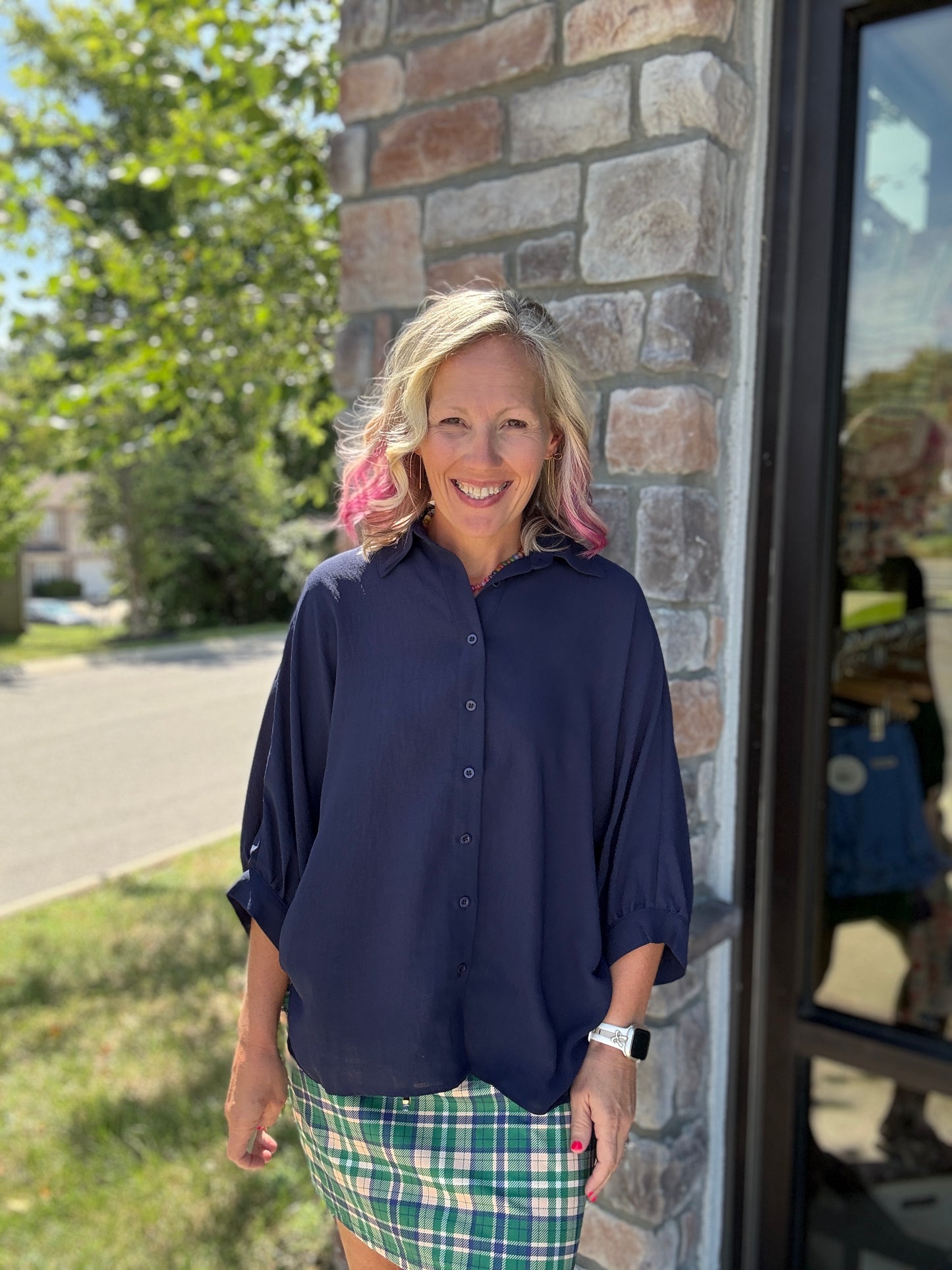 Sutton Top- Navy