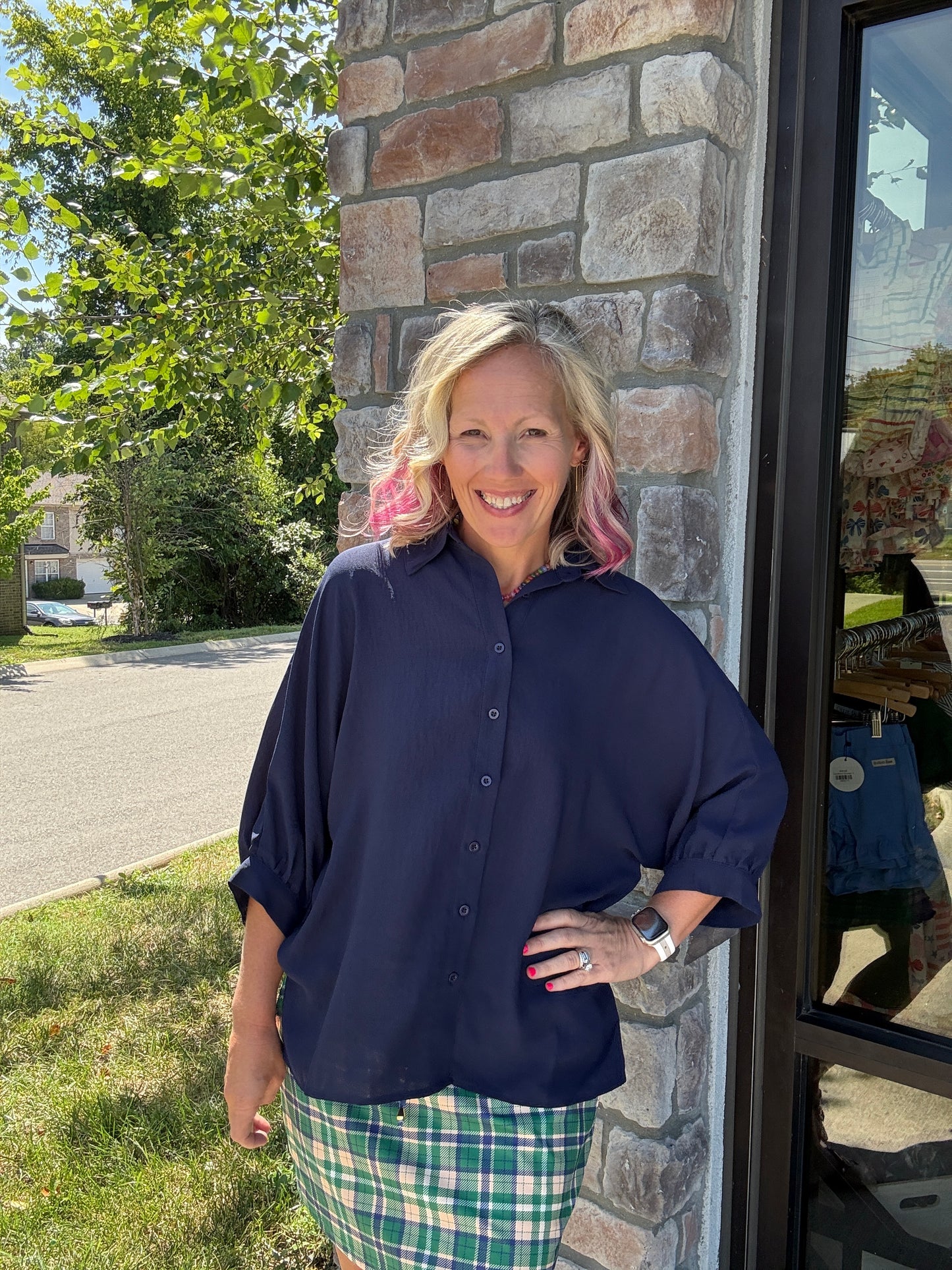 Sutton Top- Navy