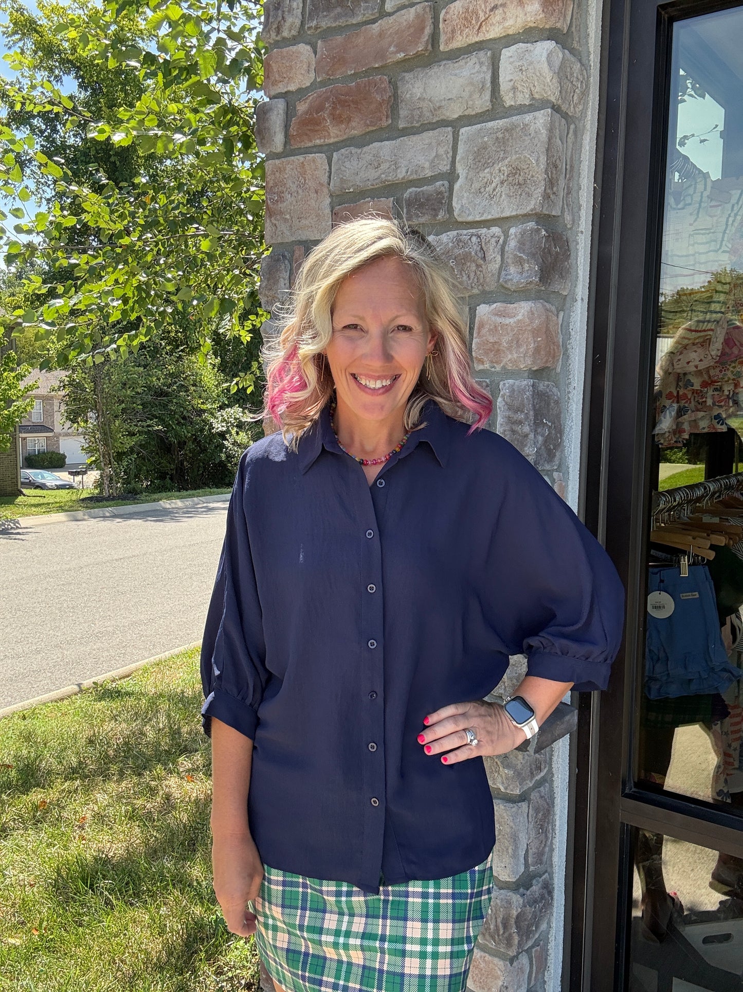 Sutton Top- Navy