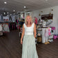 Sage Stripe Maxi Skirt