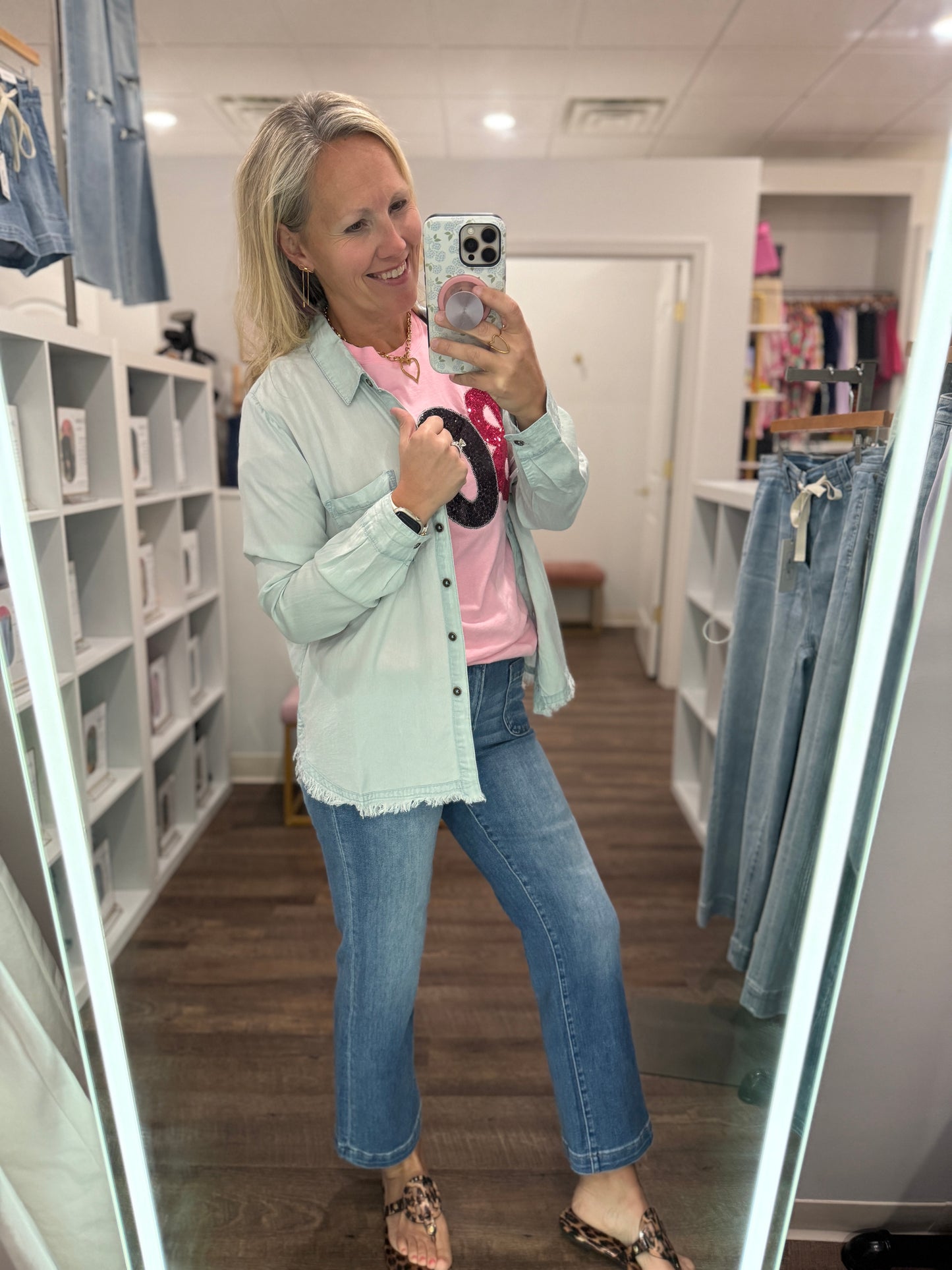 Shameless Chambray Button Up