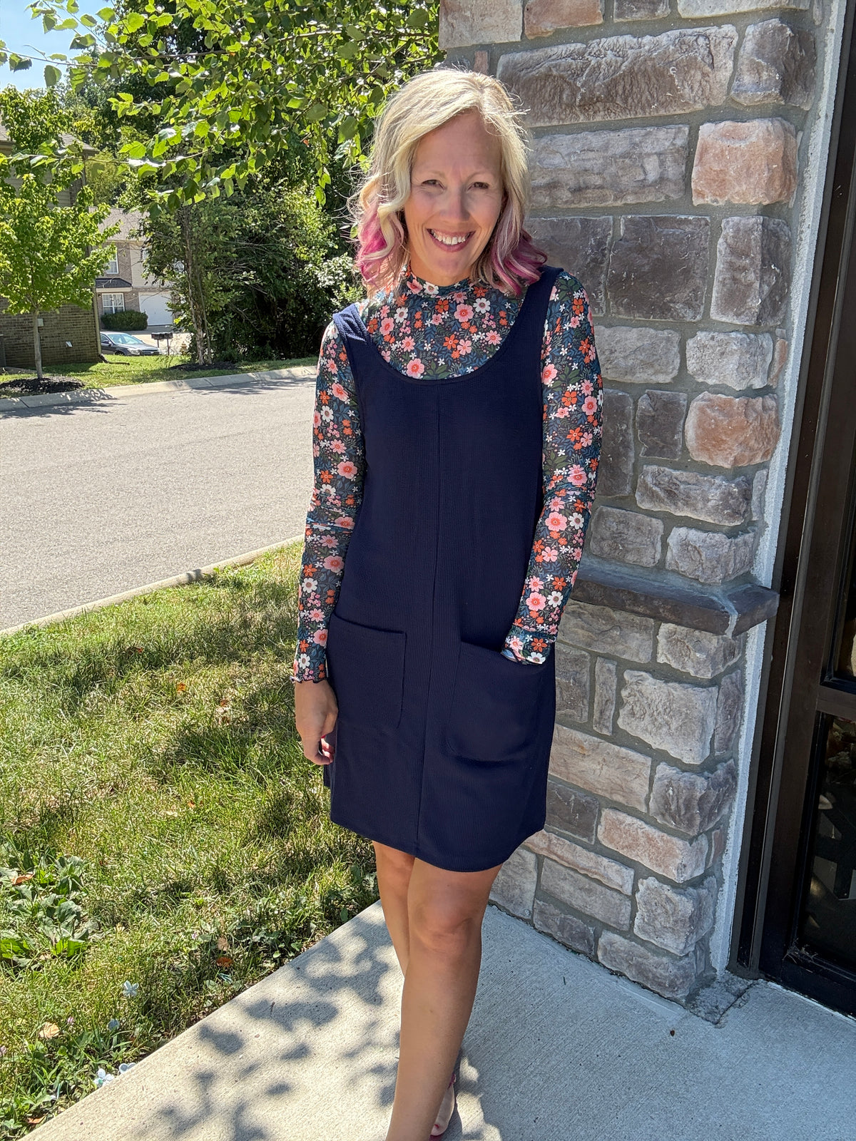 Fall in Navy Jumper