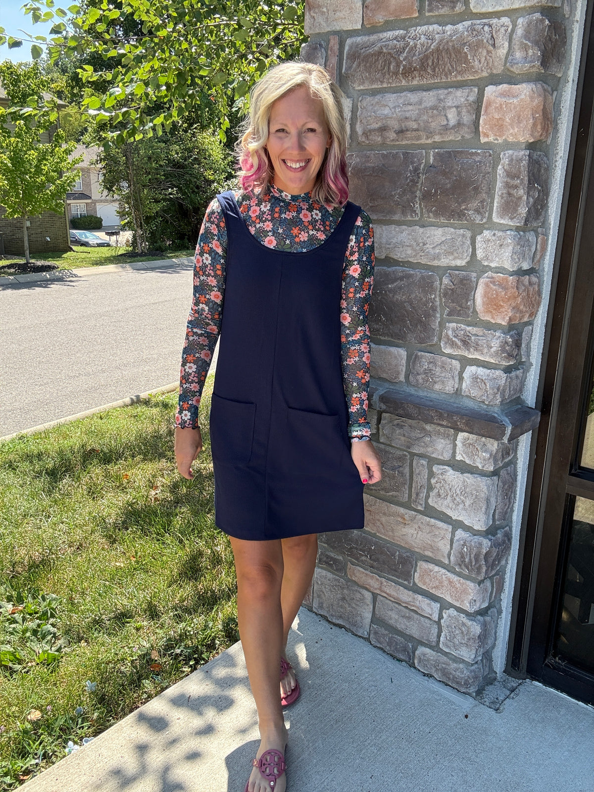 Fall in Navy Jumper