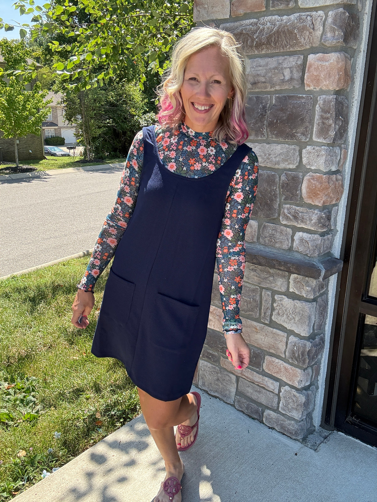 Fall in Navy Jumper