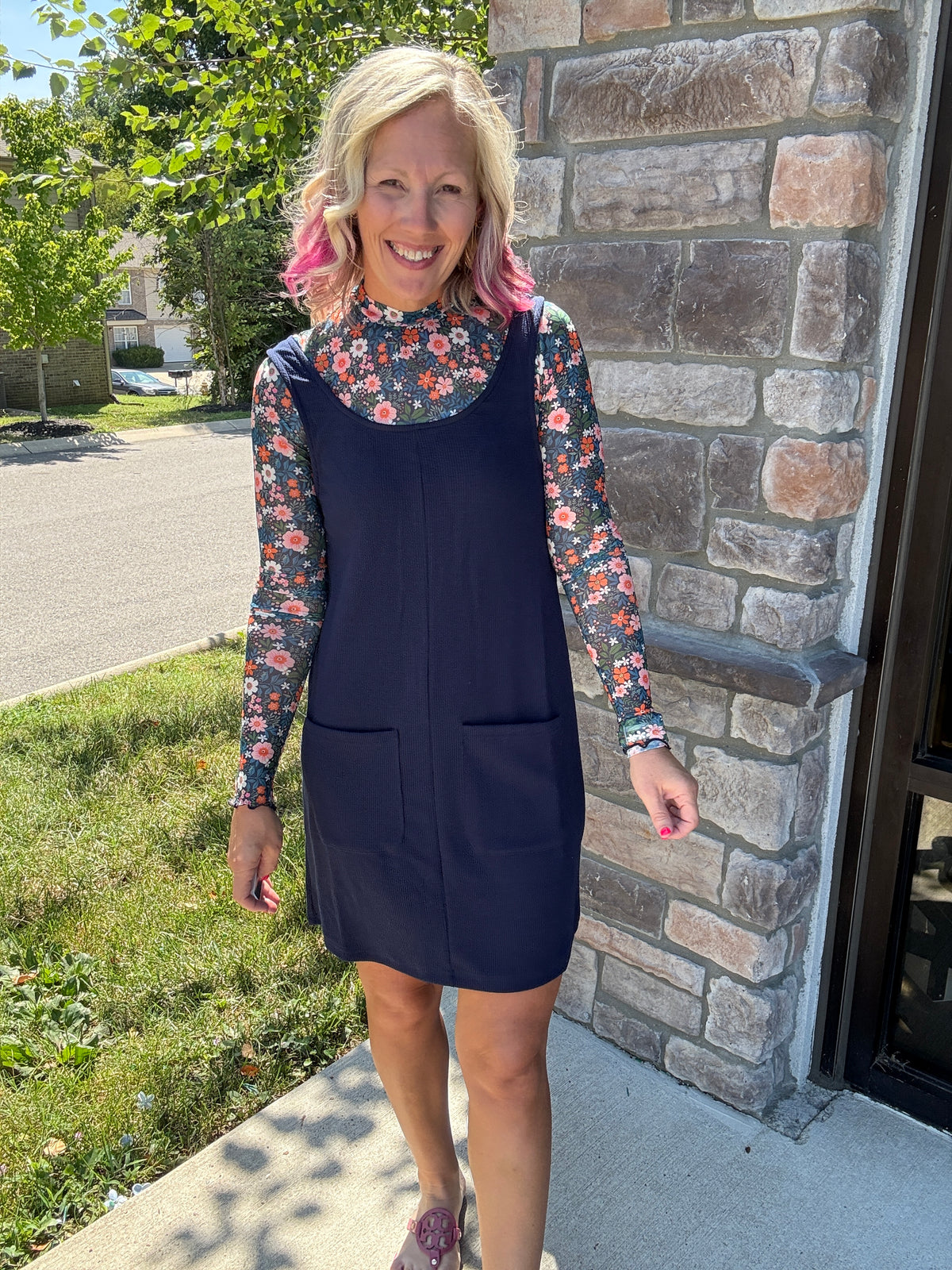 Fall in Navy Jumper