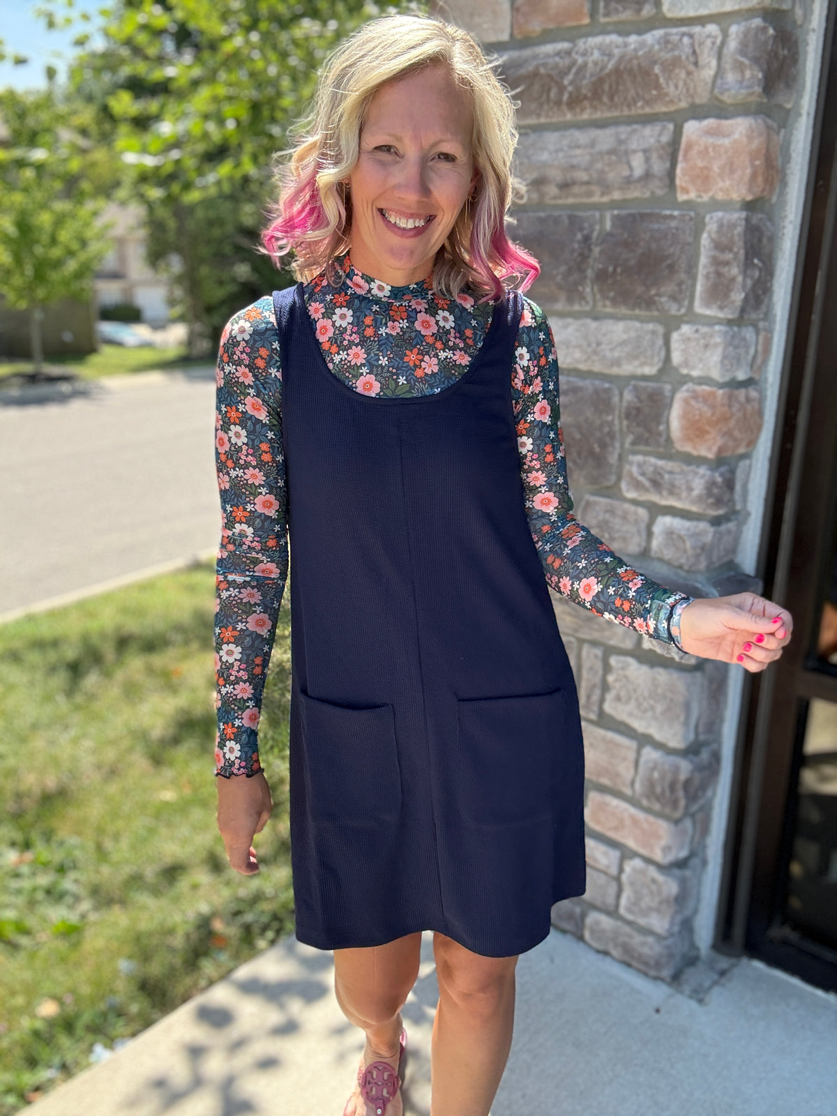 Fall in Navy Jumper