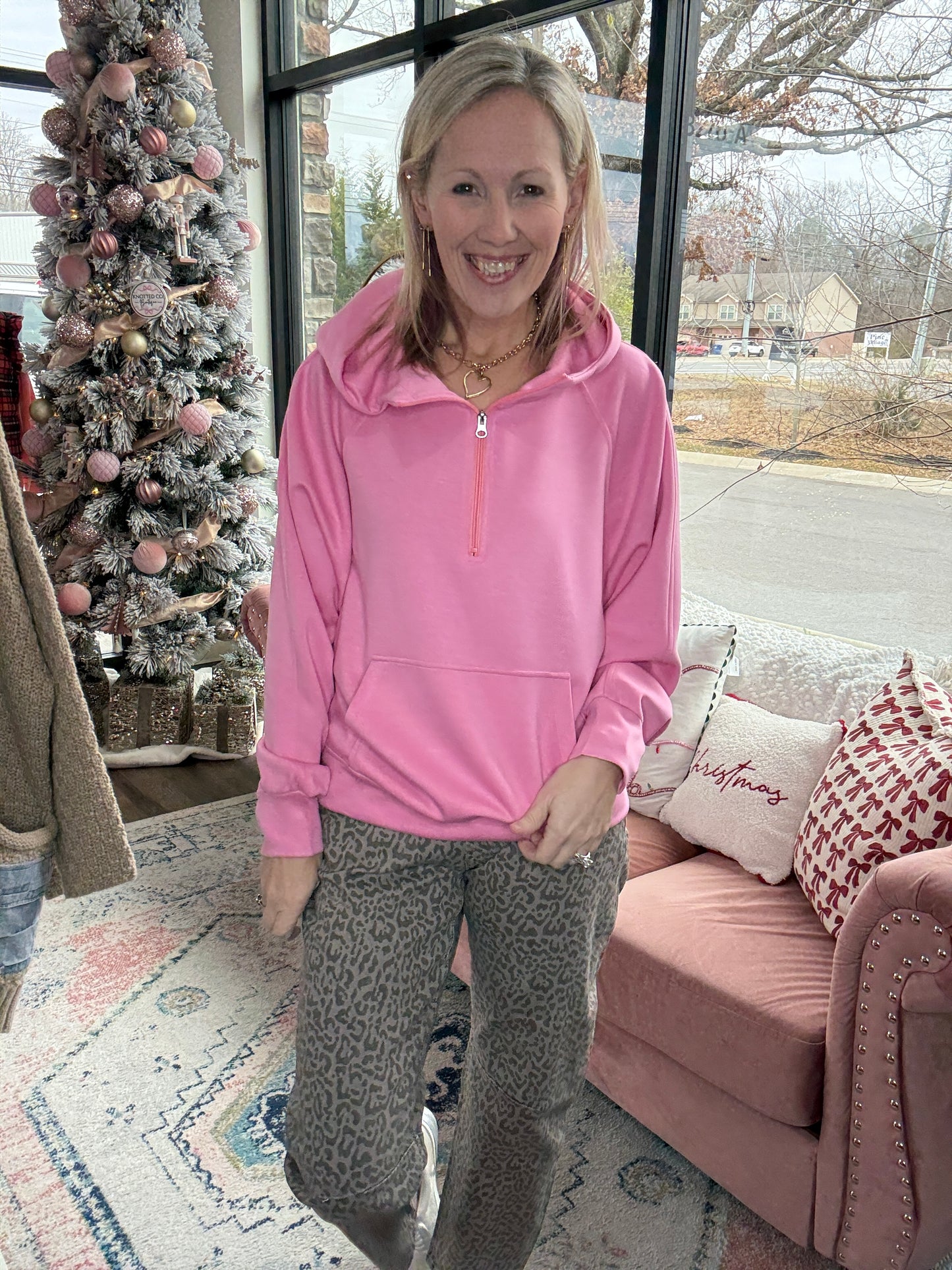 Ashwood Leopard Barrel Jean