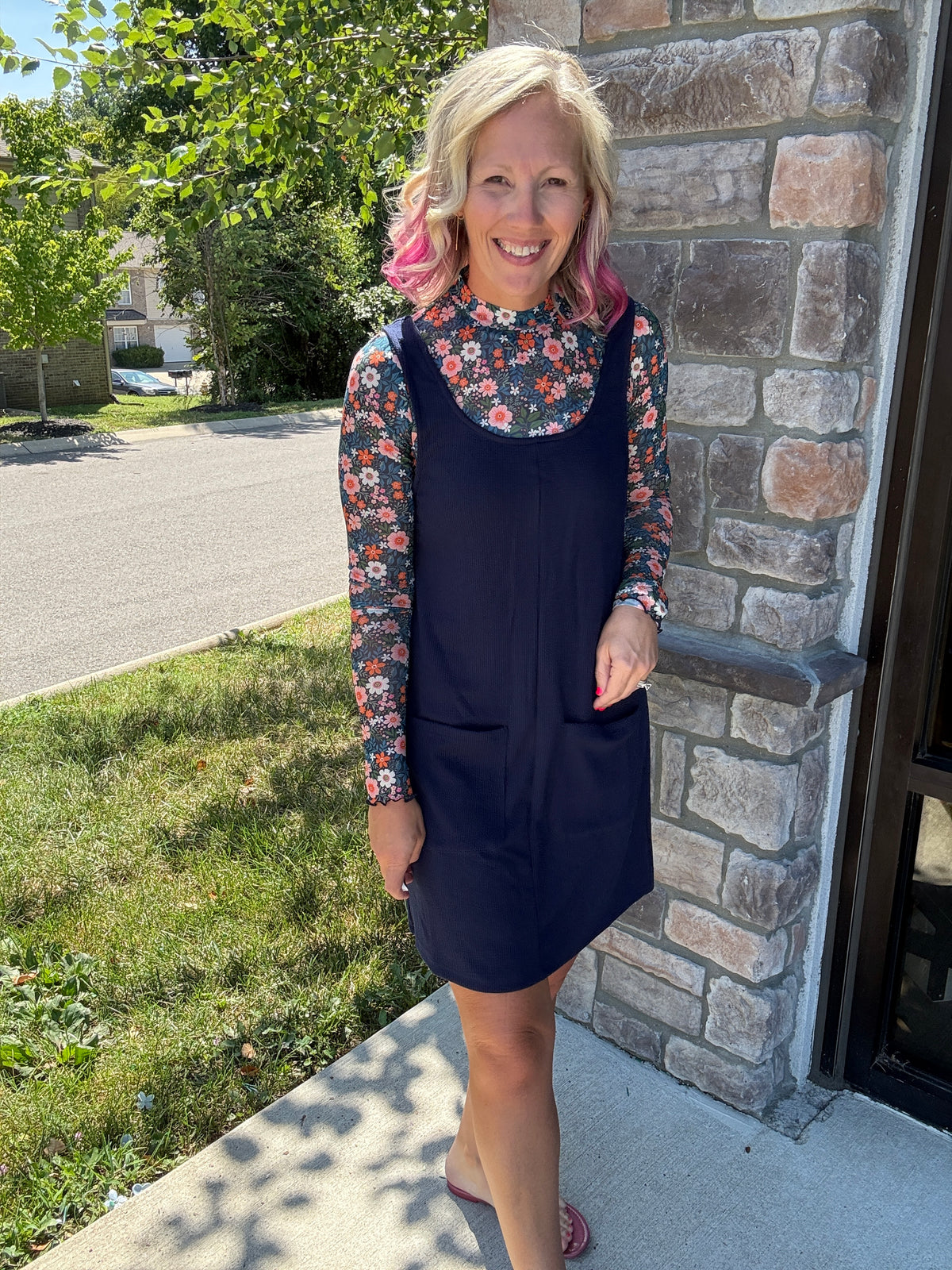 Fall in Navy Jumper