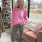 On the Go Luxe Pullover- Pink