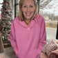 On the Go Luxe Pullover- Pink