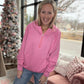 On the Go Luxe Pullover- Pink