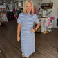 Everyday Ease Dress- Vista Blue