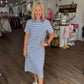 Everyday Ease Dress- Vista Blue