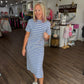 Everyday Ease Dress- Vista Blue