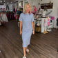 Everyday Ease Dress- Vista Blue