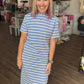 Everyday Ease Dress- Vista Blue