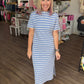 Everyday Ease Dress- Vista Blue