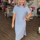 Everyday Ease Dress- Vista Blue