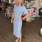 Everyday Ease Dress- Vista Blue