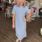 Everyday Ease Dress- Vista Blue
