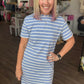 Everyday Ease Dress- Vista Blue