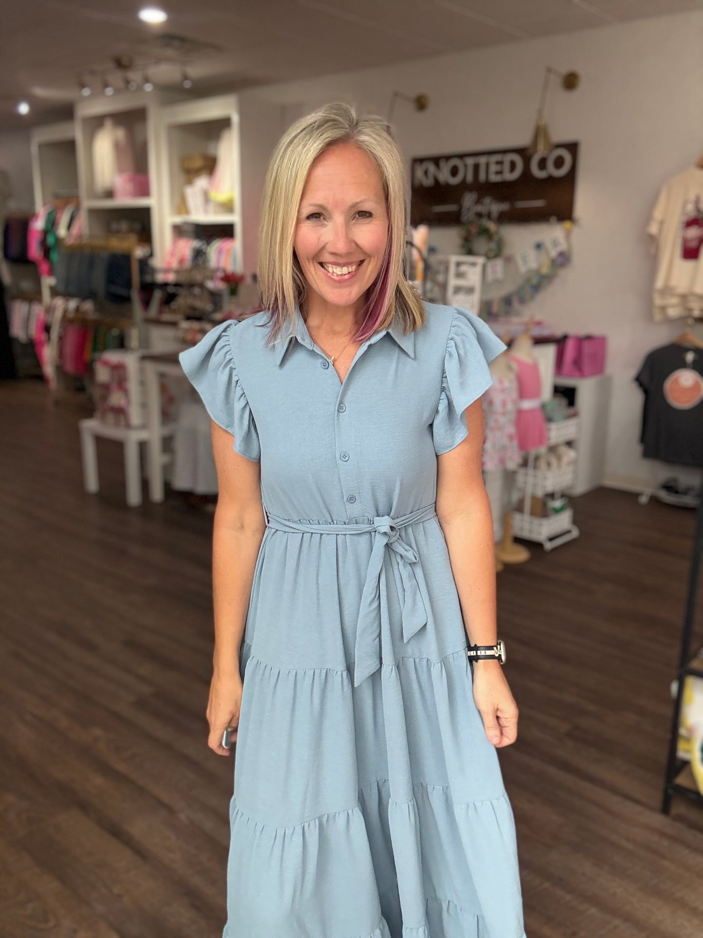 The Goldie Dress- Blue