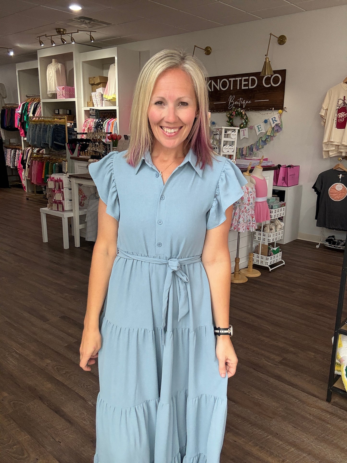 The Goldie Dress- Blue