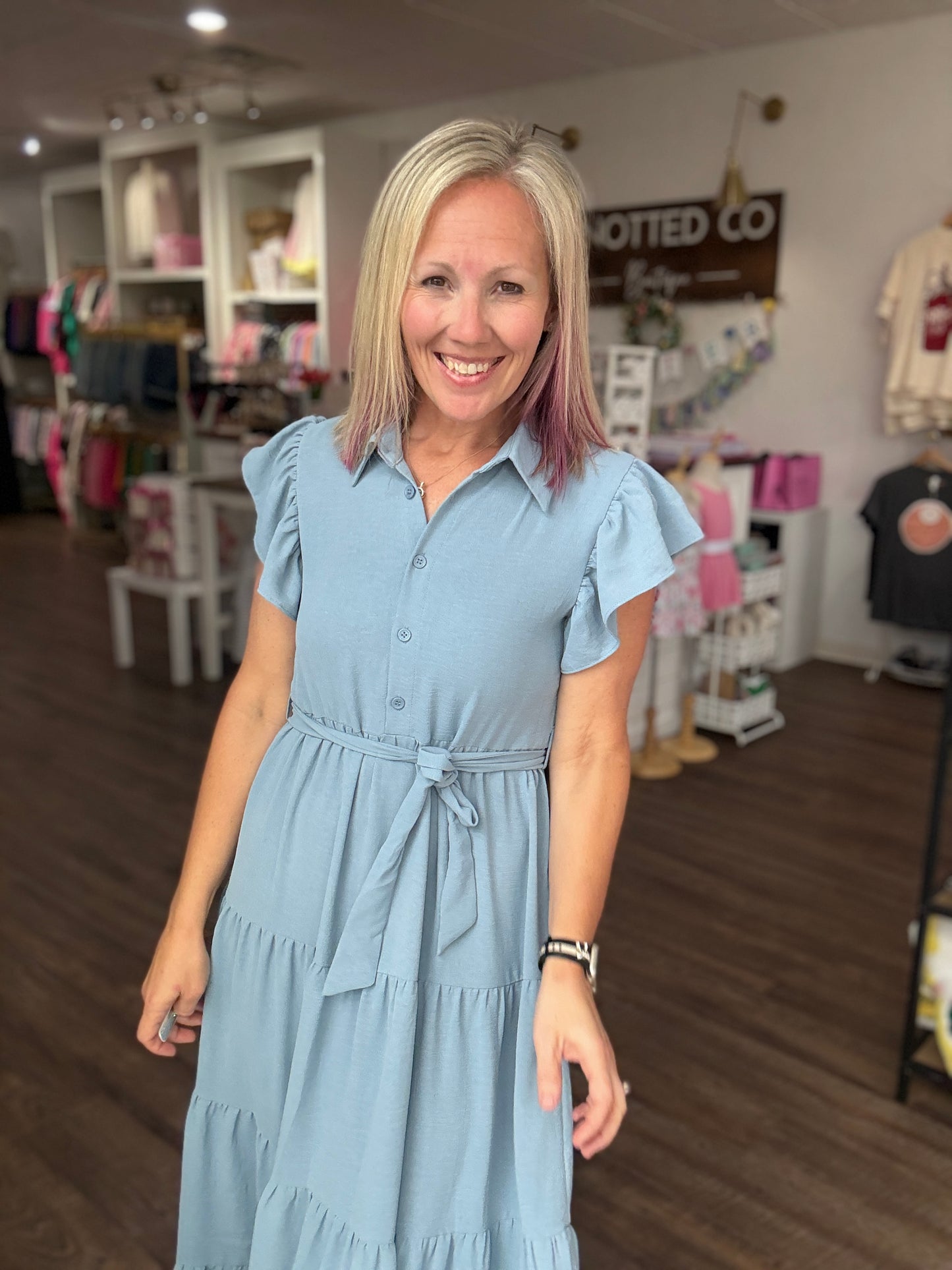 The Goldie Dress- Blue