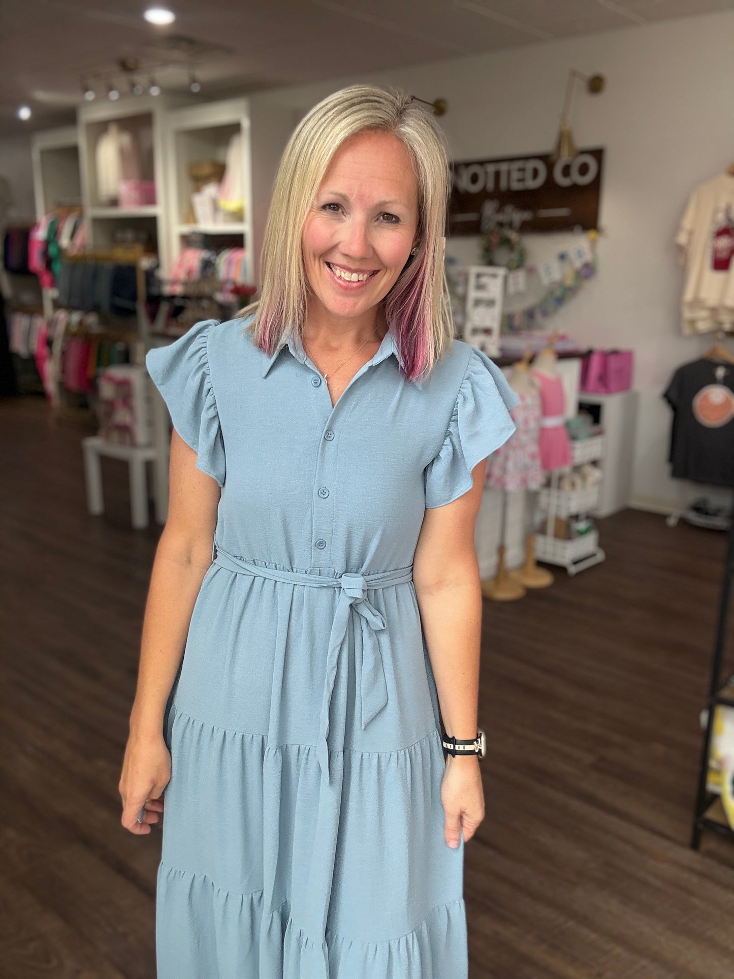 The Goldie Dress- Blue