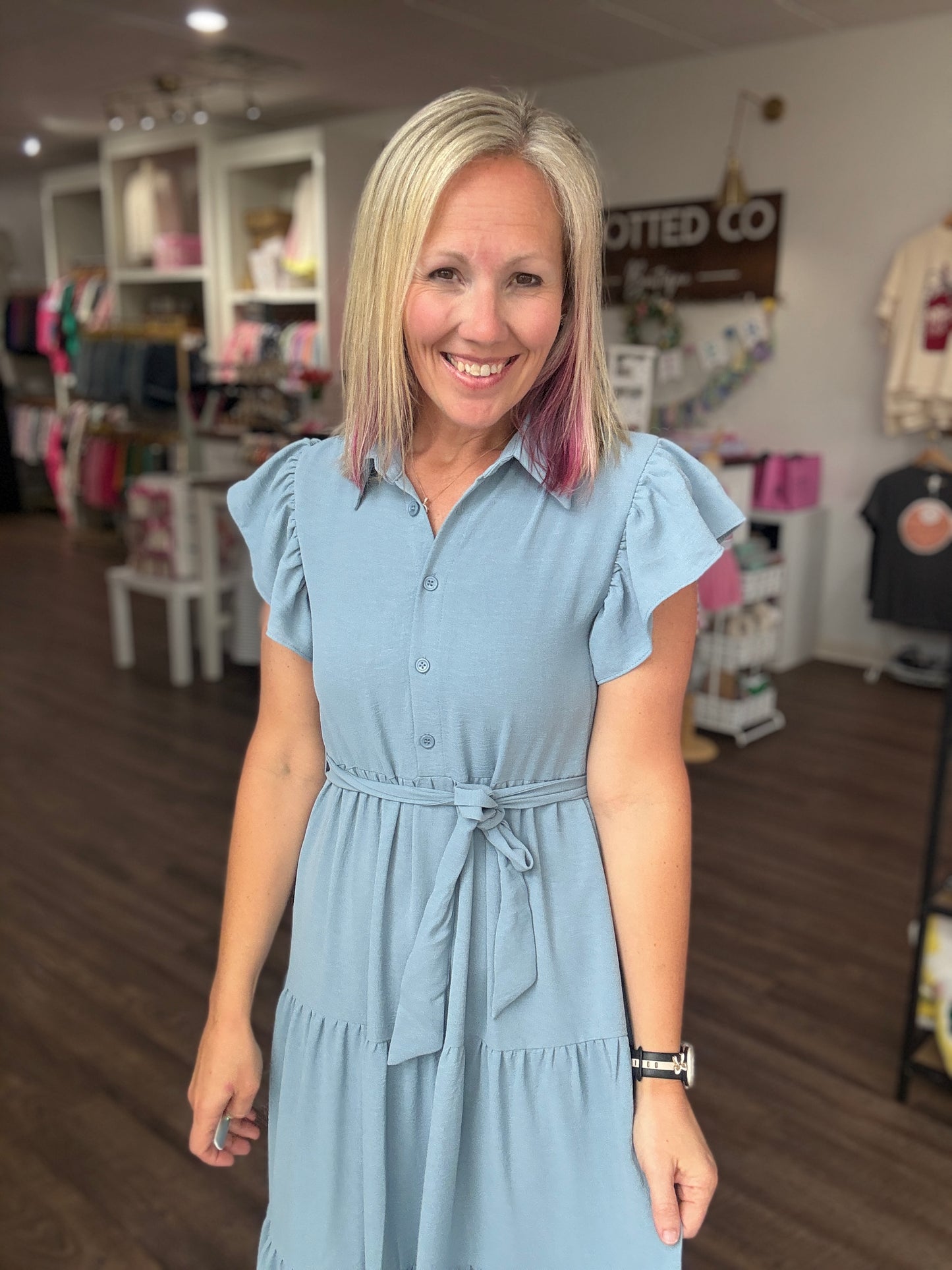 The Goldie Dress- Blue
