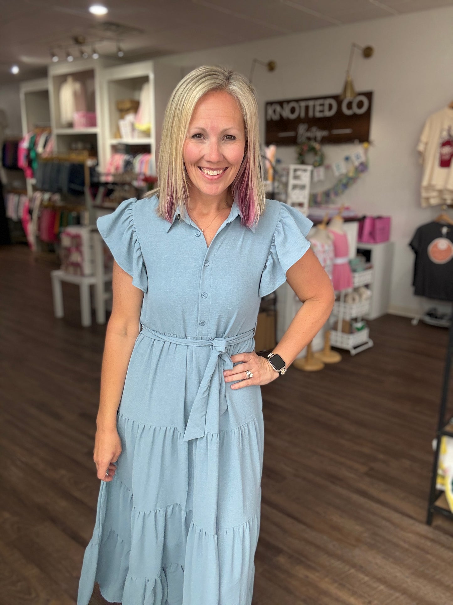 The Goldie Dress- Blue