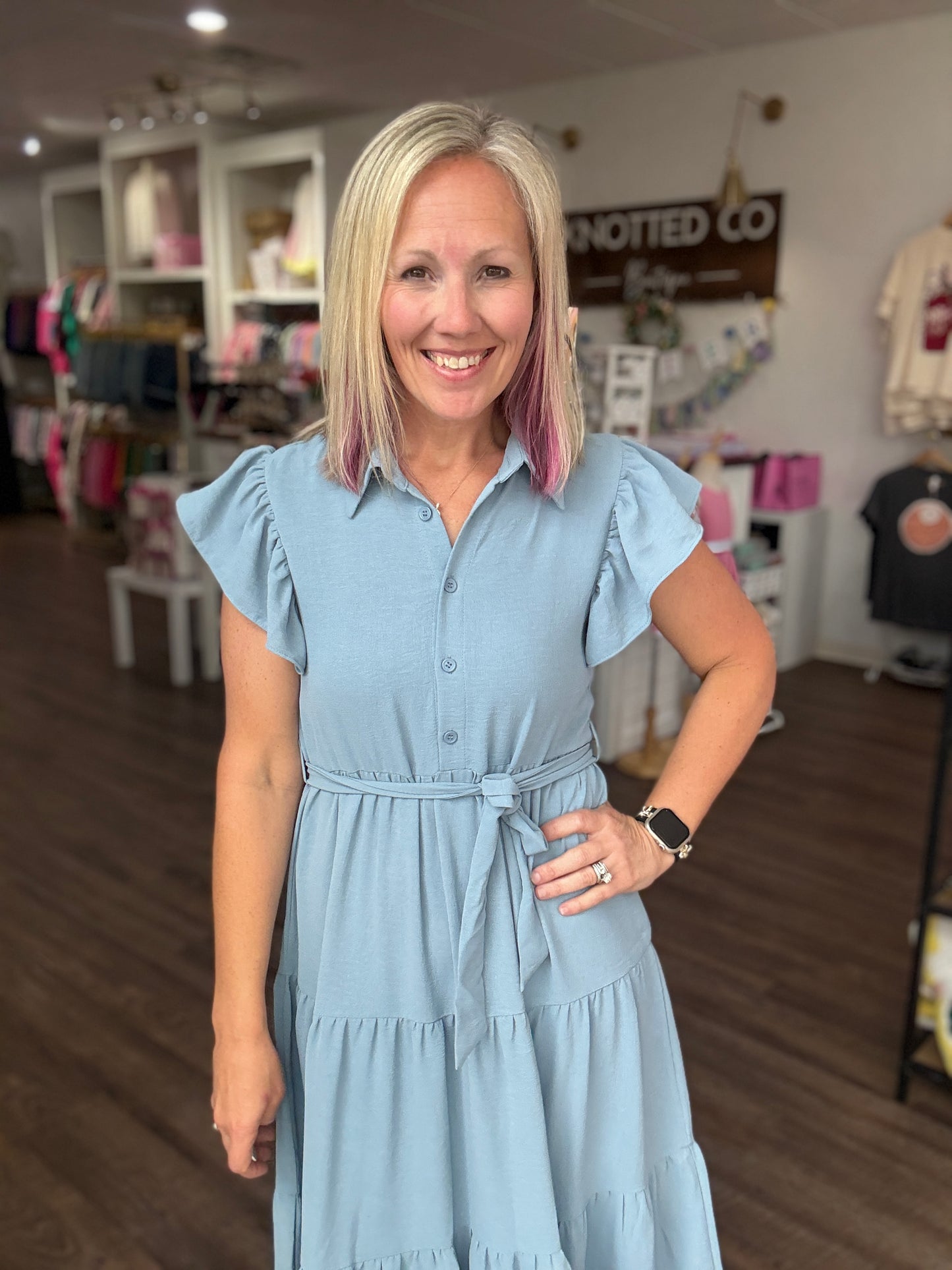 The Goldie Dress- Blue