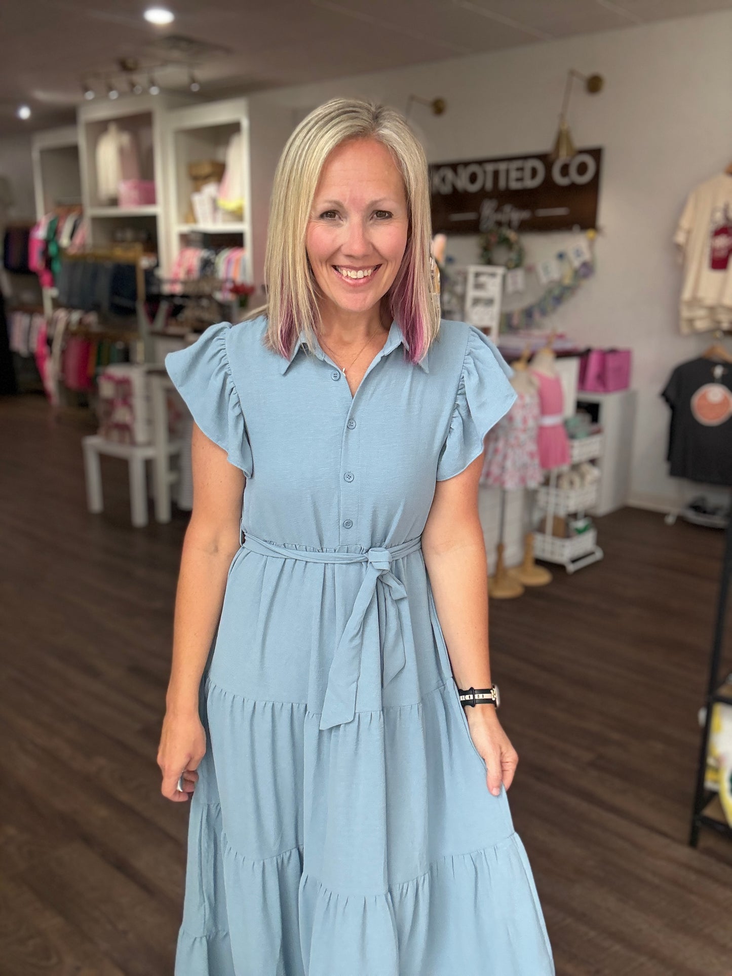 The Goldie Dress- Blue