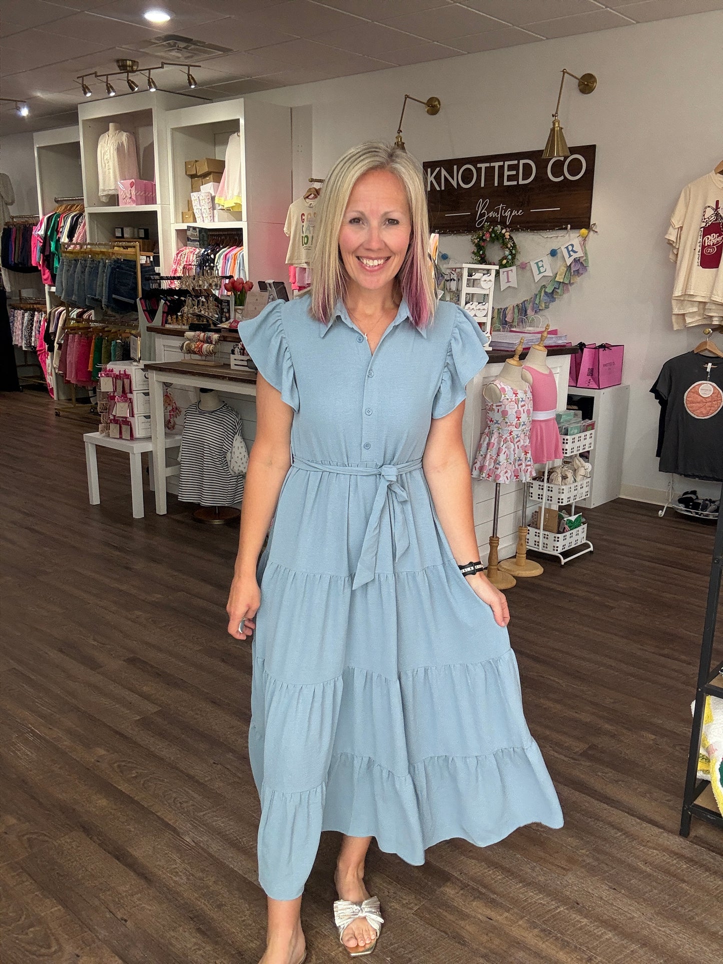 The Goldie Dress- Blue