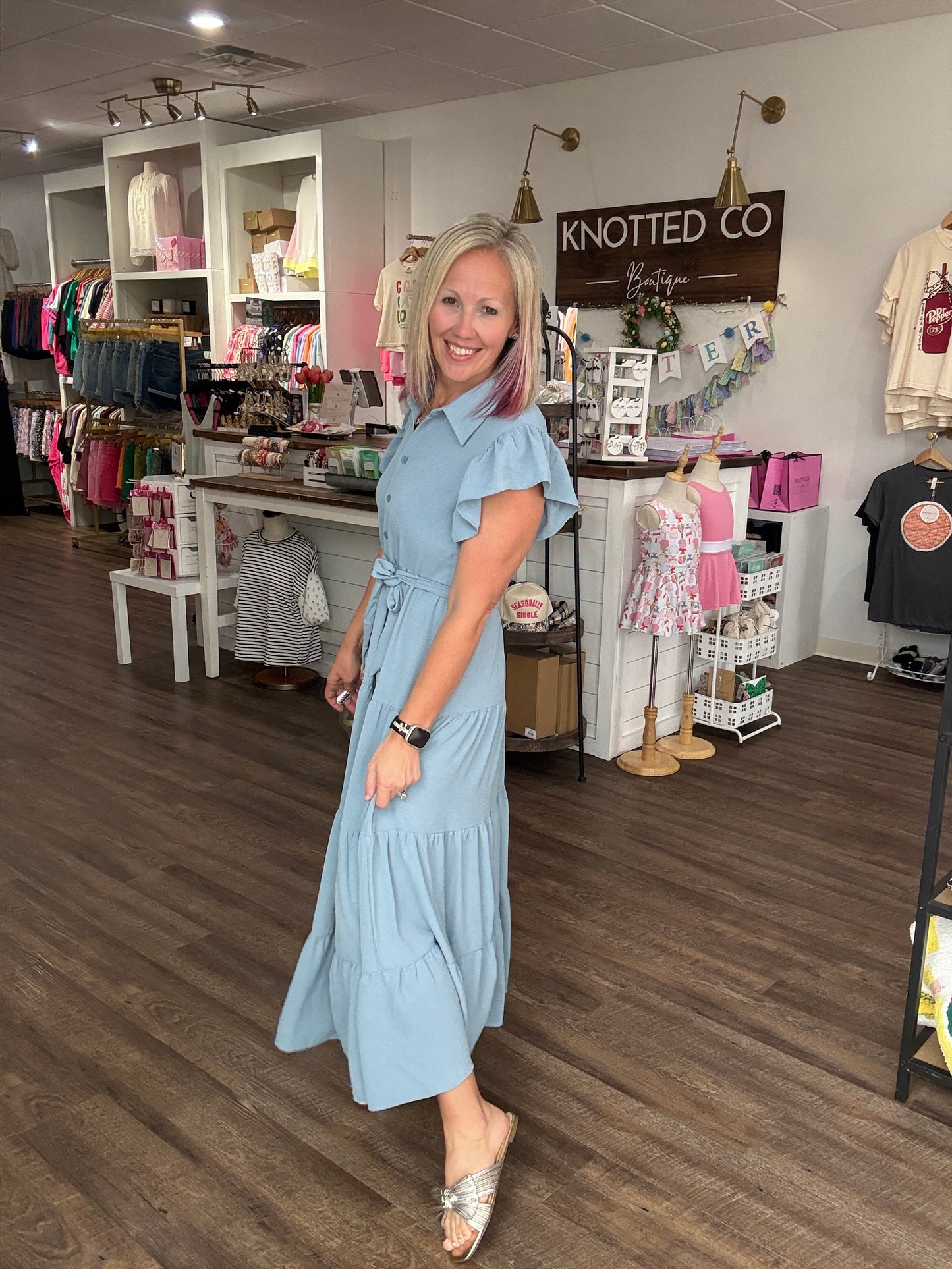 The Goldie Dress- Blue