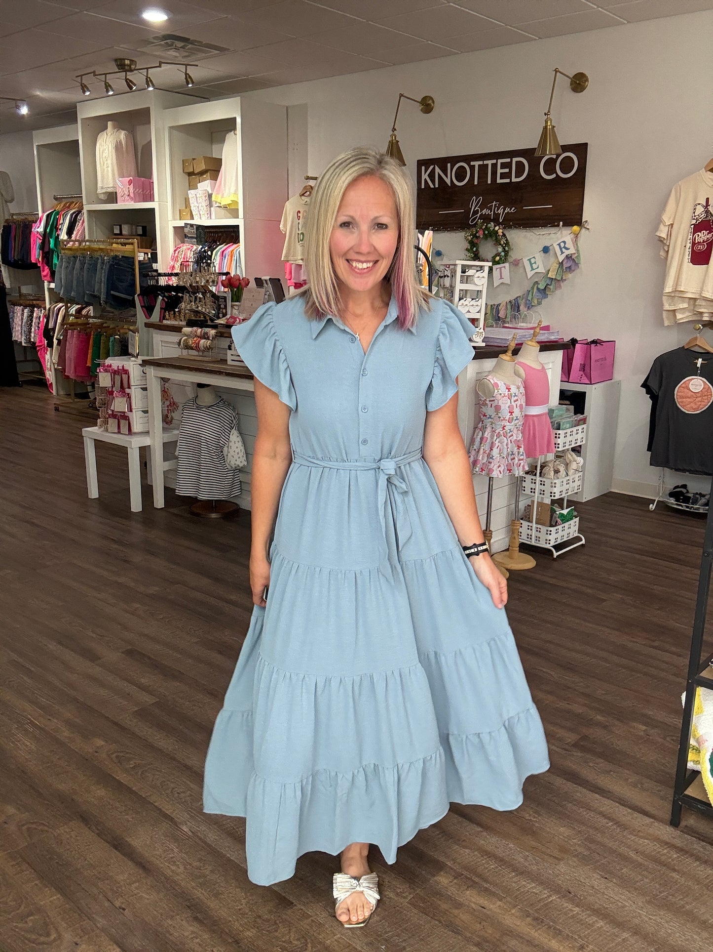 The Goldie Dress- Blue