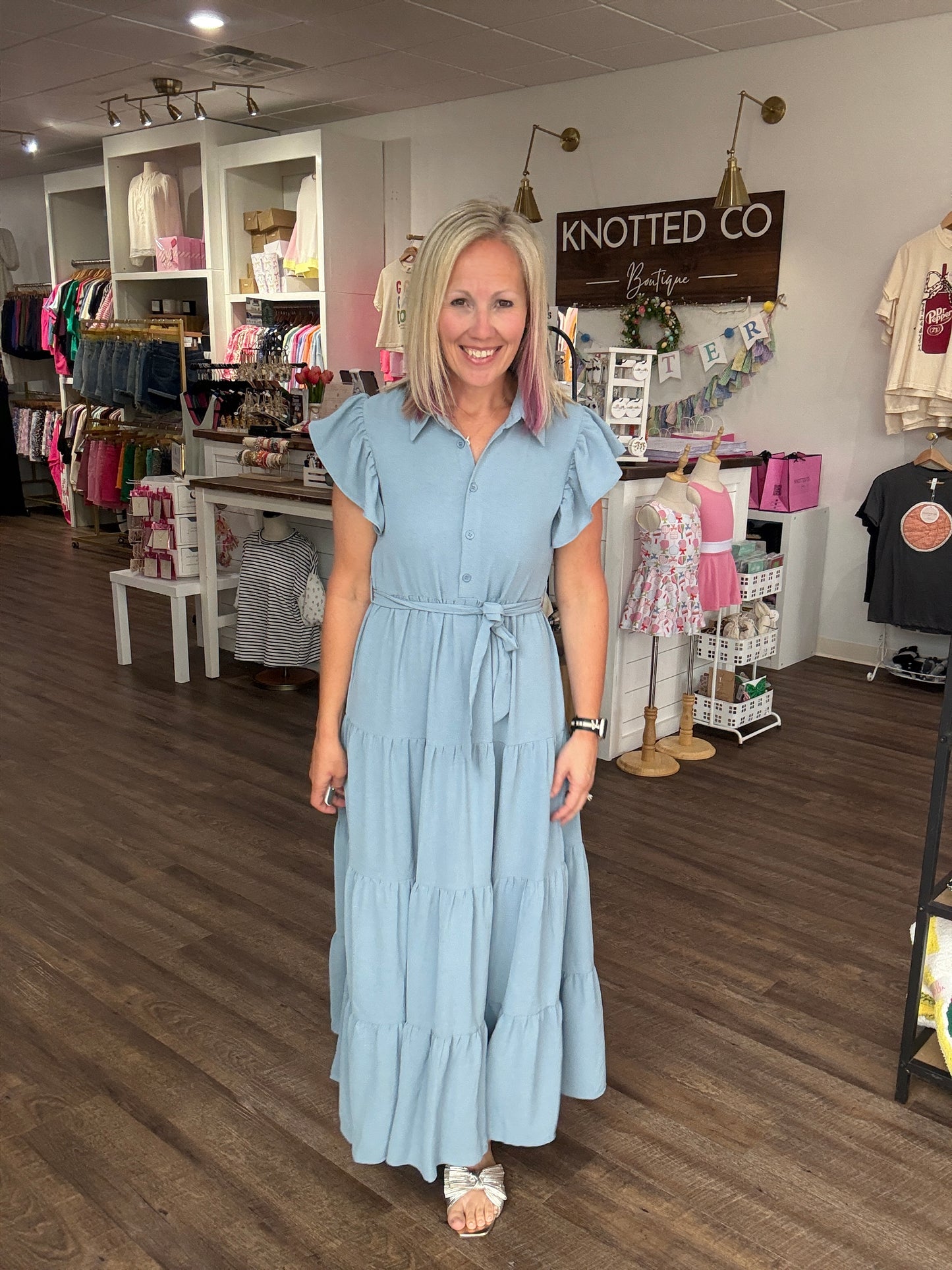 The Goldie Dress- Blue