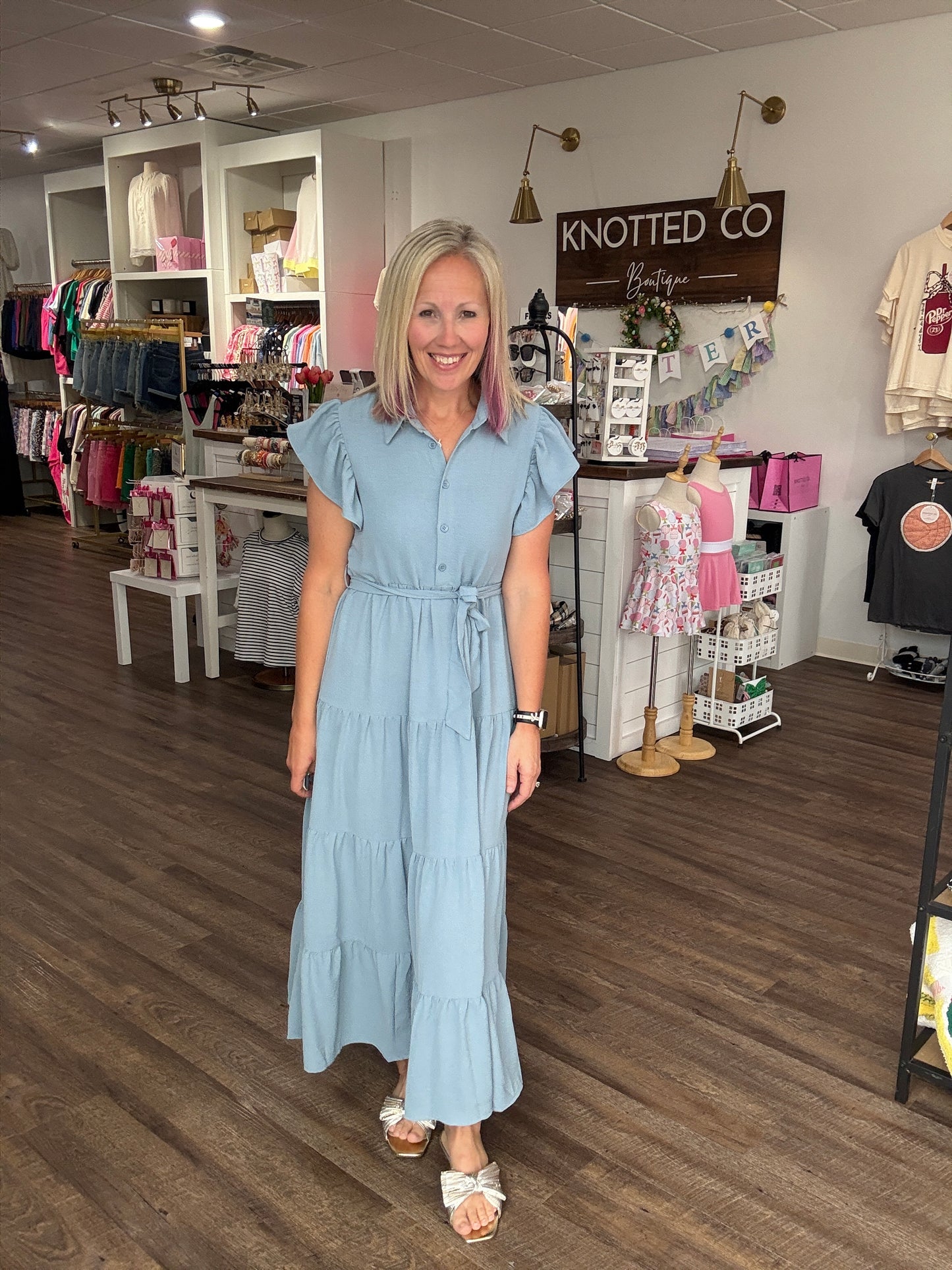 The Goldie Dress- Blue