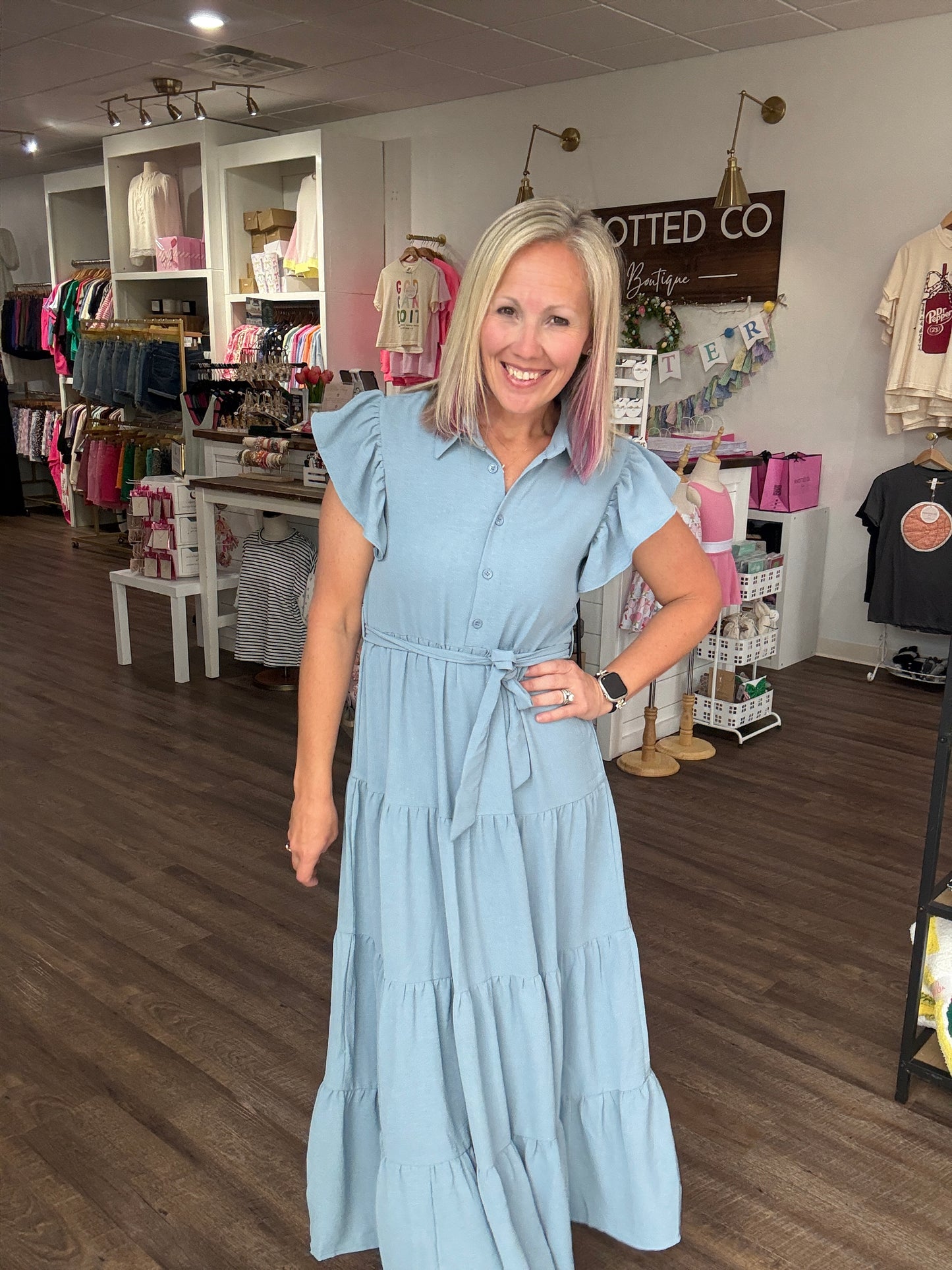 The Goldie Dress- Blue